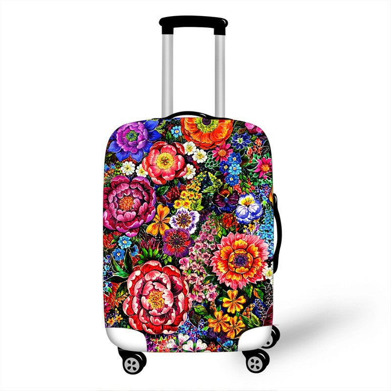 Women's hardshell travel suitcase with floral design Stornfield