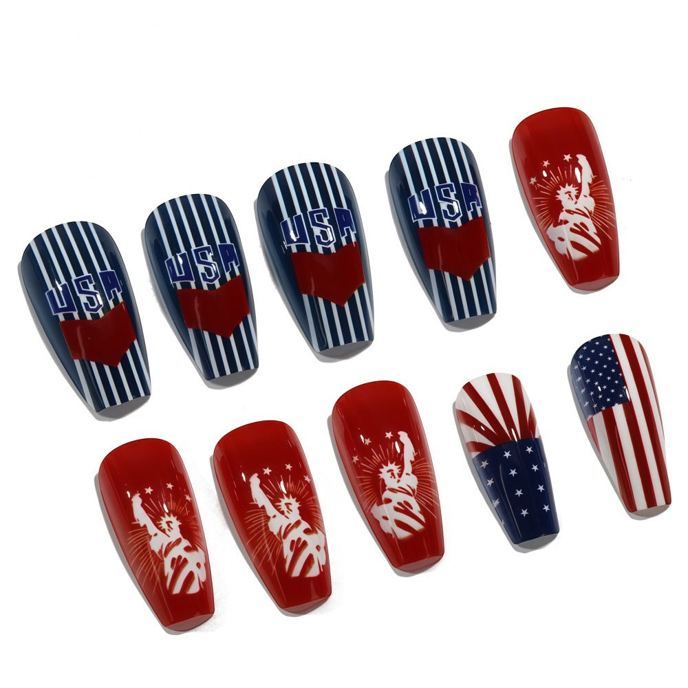 Artificial nails with patriotic design Stornfield