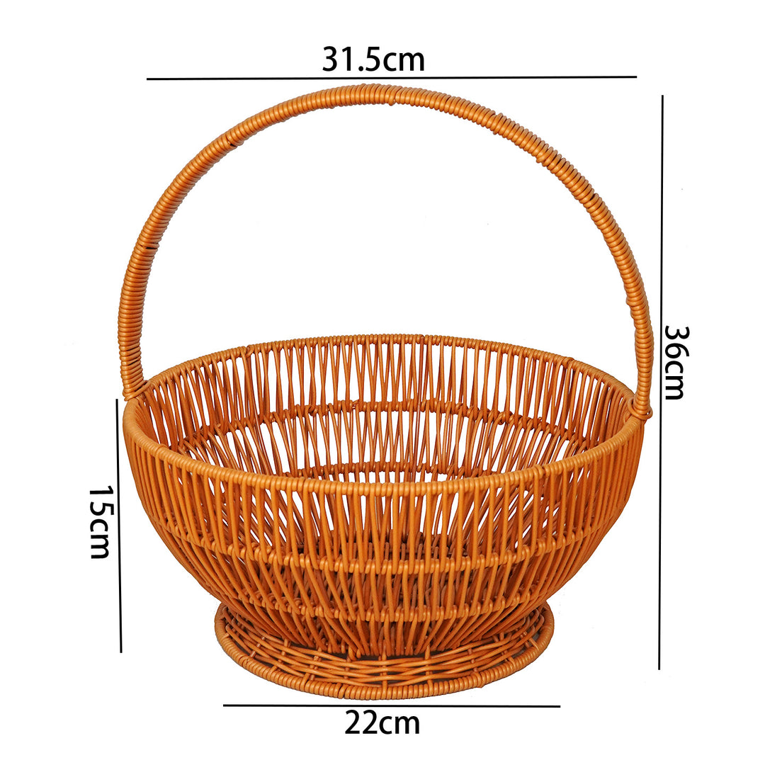 Handcrafted Wicker Storage Basket Stornfield