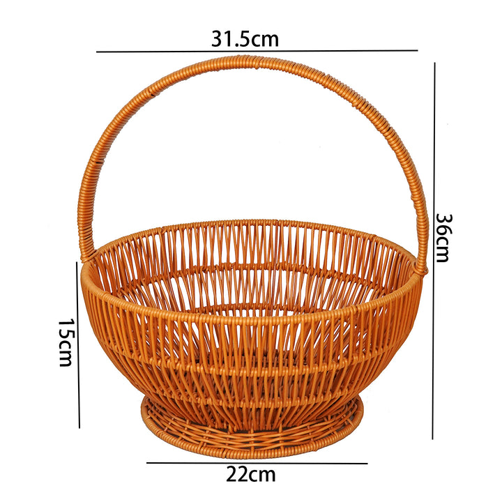 Handcrafted Wicker Storage Basket Stornfield