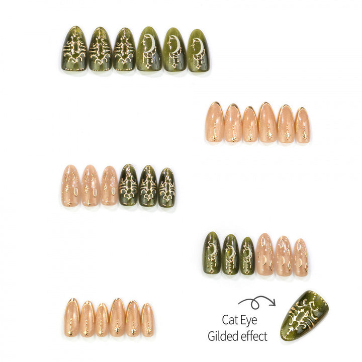 Artistic Press-On Nail Design Set