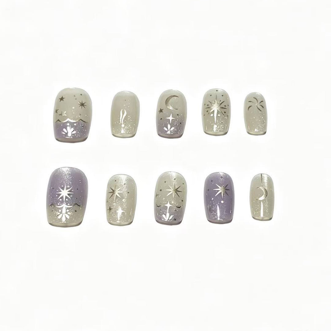 Celestial Themed Press-On Nail Set Stornfield