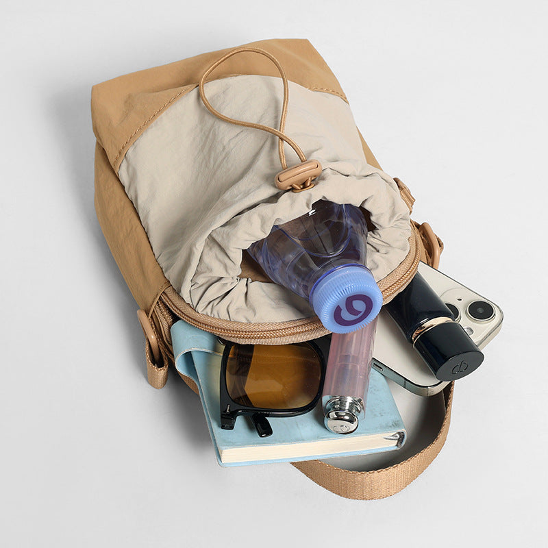 Minimalist Drawstring Shoulder Bag