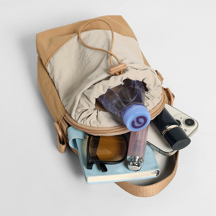 Minimalist Drawstring Shoulder Bag