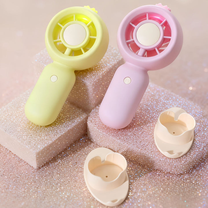 Women Portable Mini Fan with USB Charging Function and LEDs Stornfield