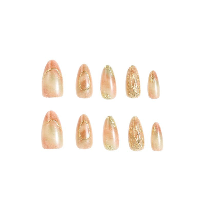 Glittering artificial nails in a modern design Stornfield