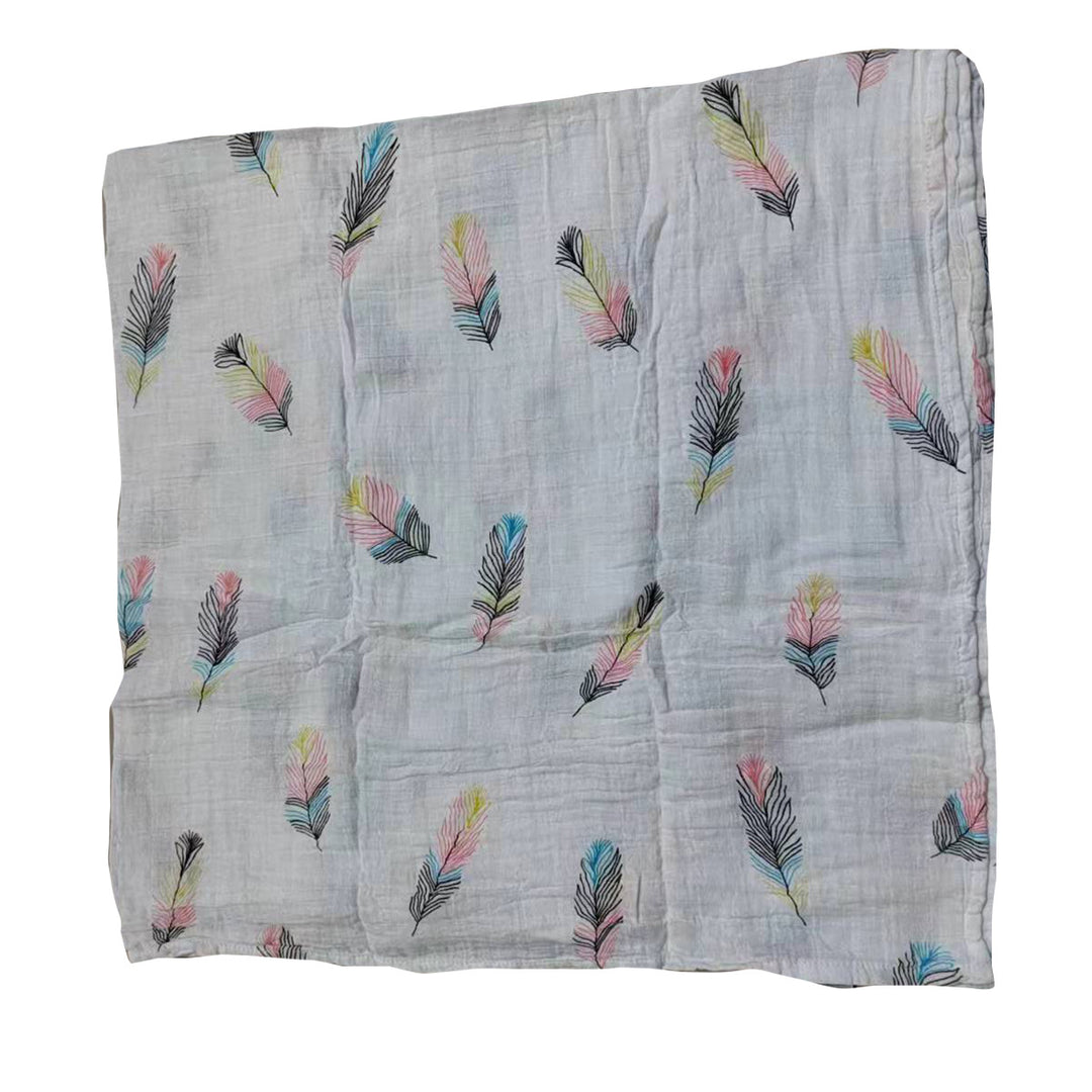 Cotton Muslin Baby Blanket with Heart Pattern Stornfield