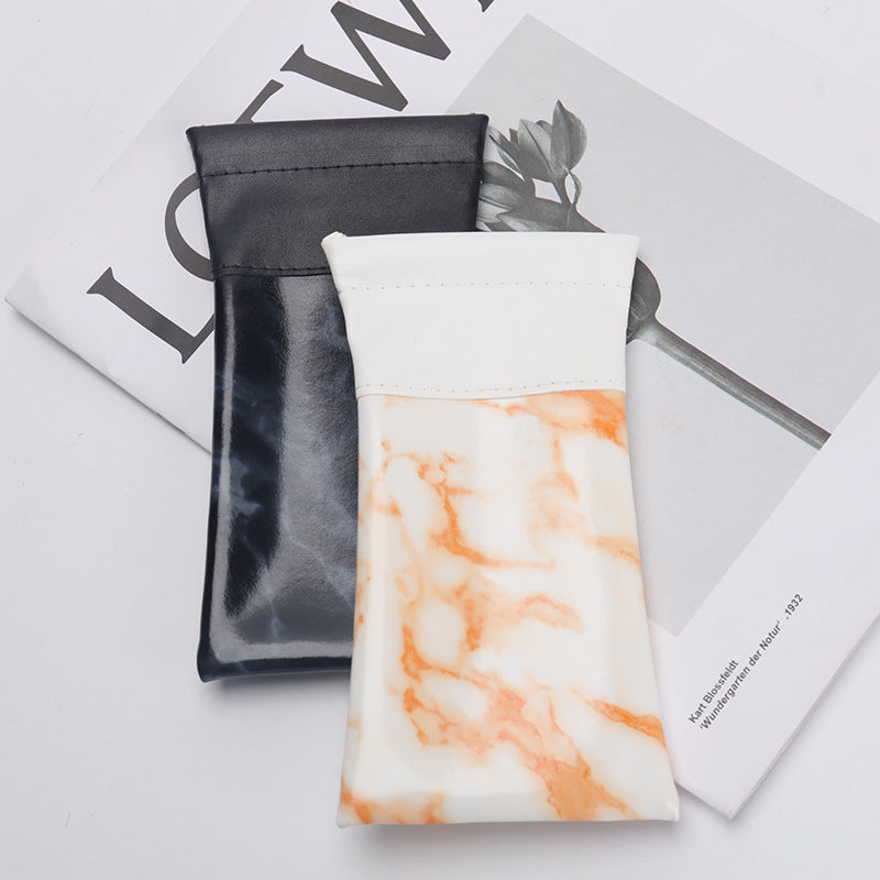 Stylish Marble-Patterned Eyewear Case Stornfield