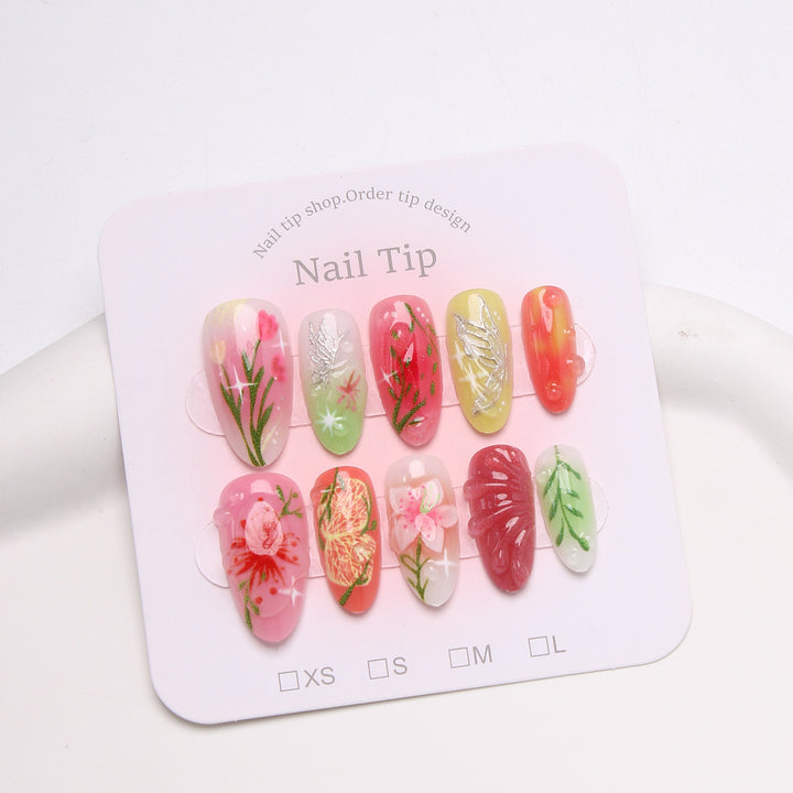 DIY Press-On Nail Art Set Stornfield