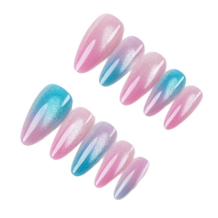 Glossy Ombre Press-On Nail Set