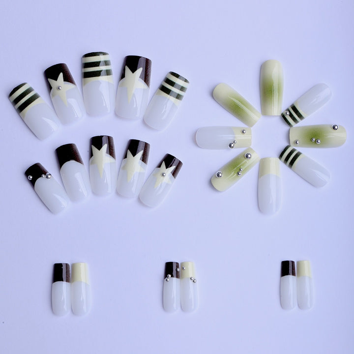 Elegant Artificial Nails with Decoration Stornfield