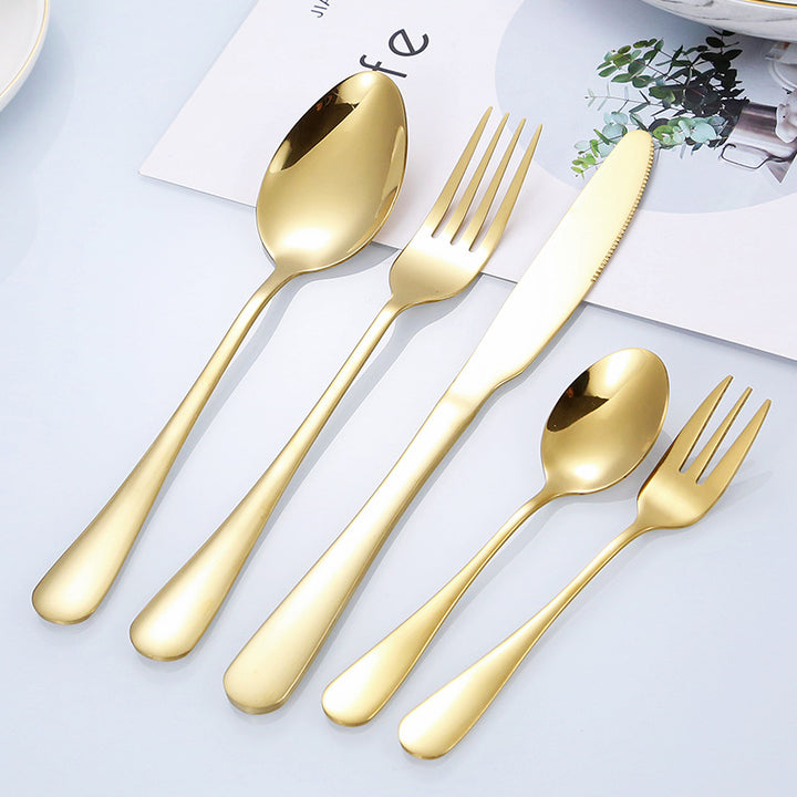 Elegant stainless steel cutlery set with ergonomic handle Stornfield