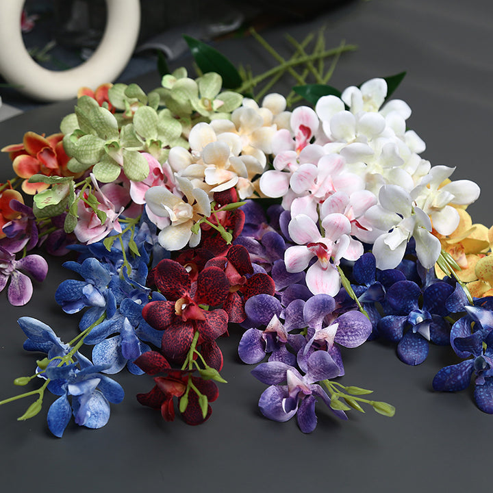 Elegant Faux Orchid Stem for Home Decor Display