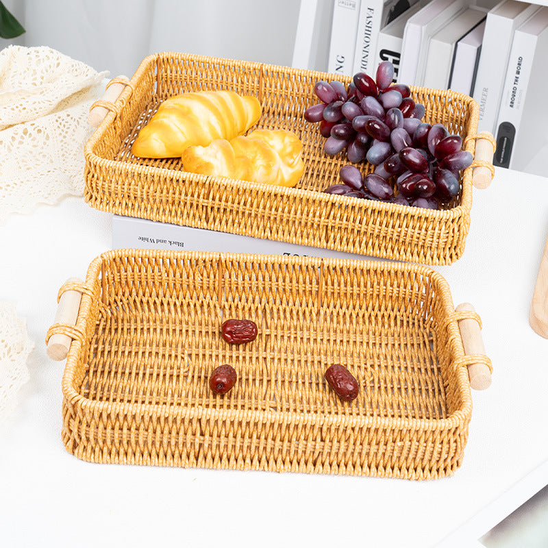 Handwoven Rectangular Serving Tray Stornfield