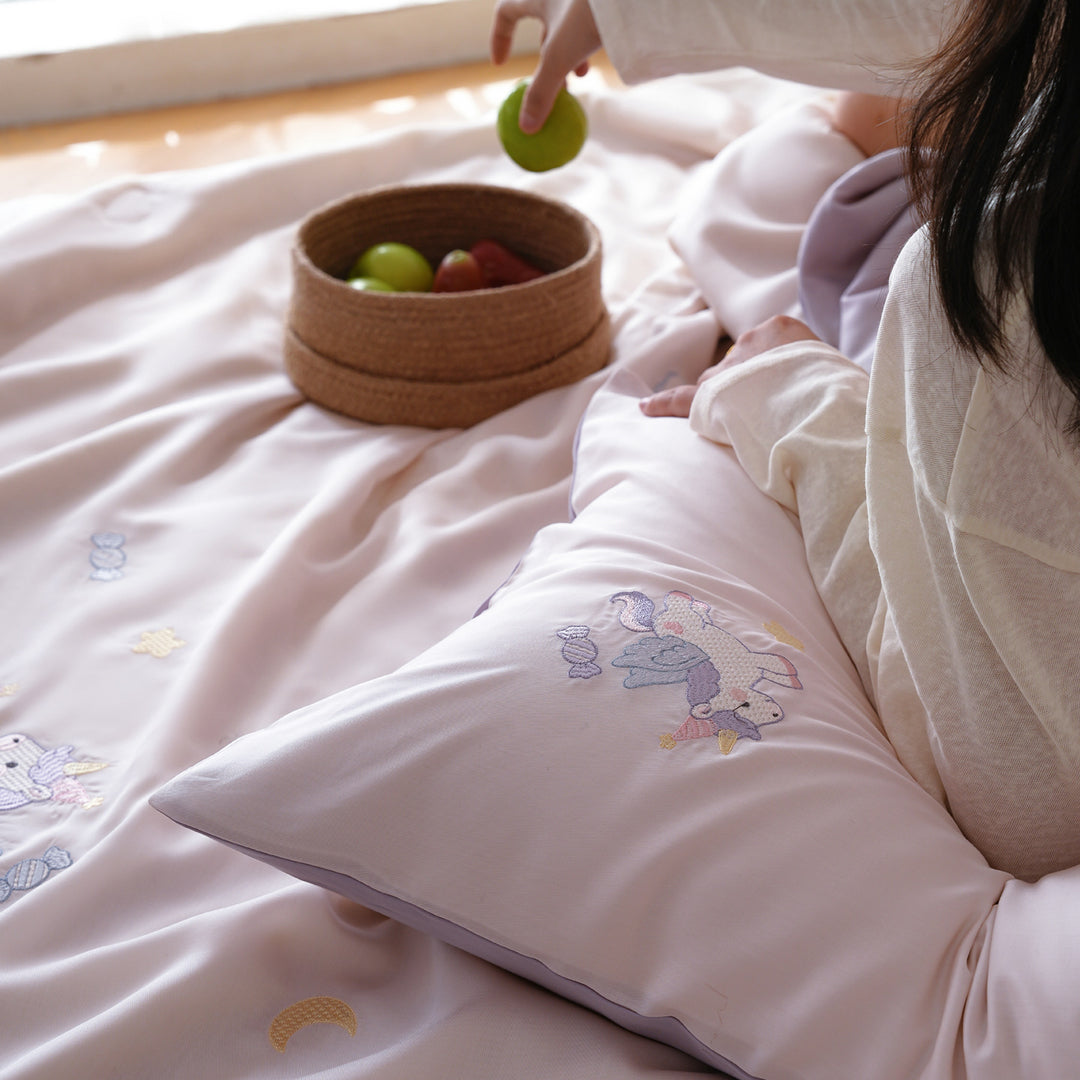 Children's Embroidered Playtime Blanket Set