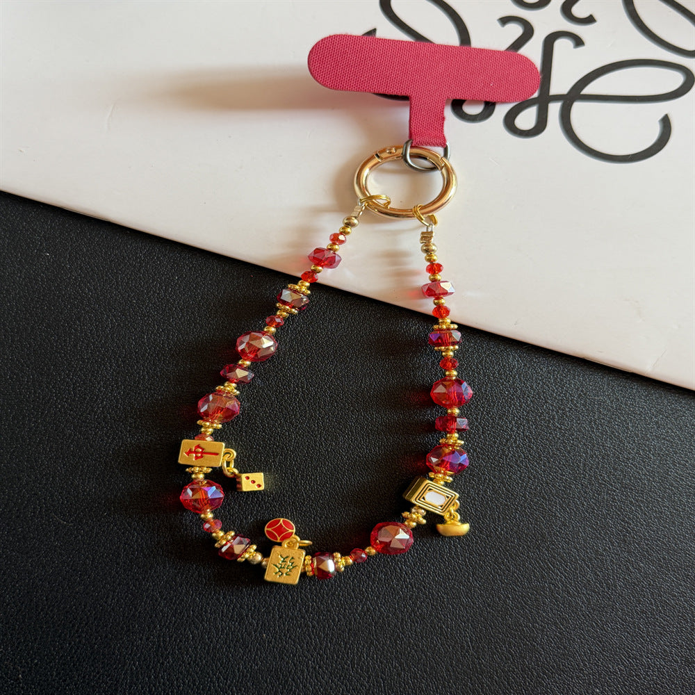Decorative Beaded Charm Keychain Stornfield 1790135475