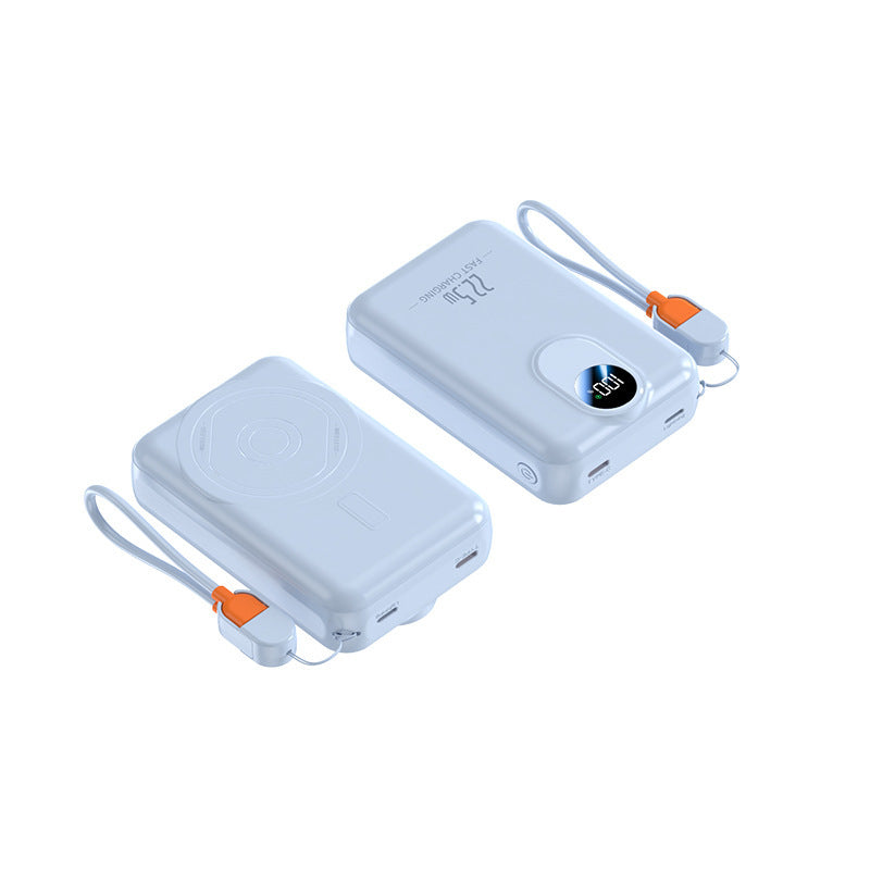 Portable power bank with integrated wireless charging function and digital display Stornfield