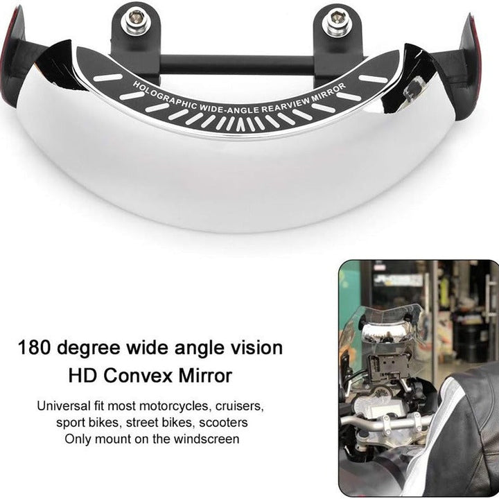 Holographic Wide-Angle Motorcycle Rearview Mirror Stornfield