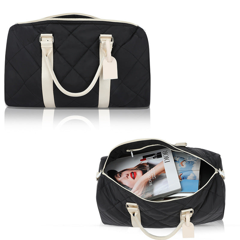 Quilted Travel Duffel Bag with Adjustable Strap Stornfield