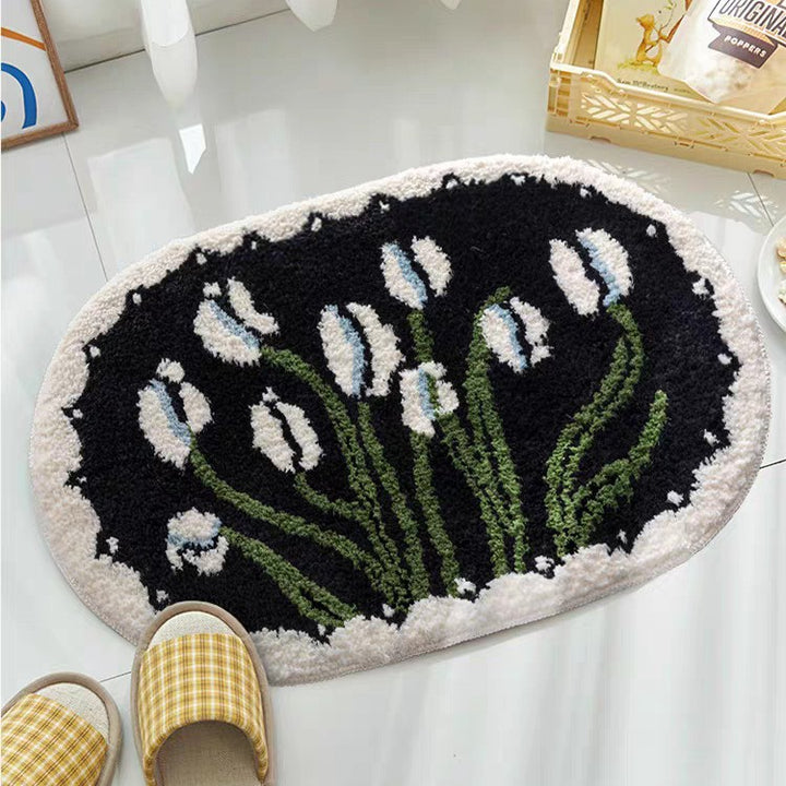 Floral Patterned Bath Mat Stornfield