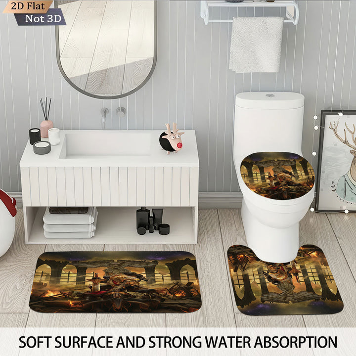 Digital Fantasy-Themed Bathroom Decor Set Stornfield