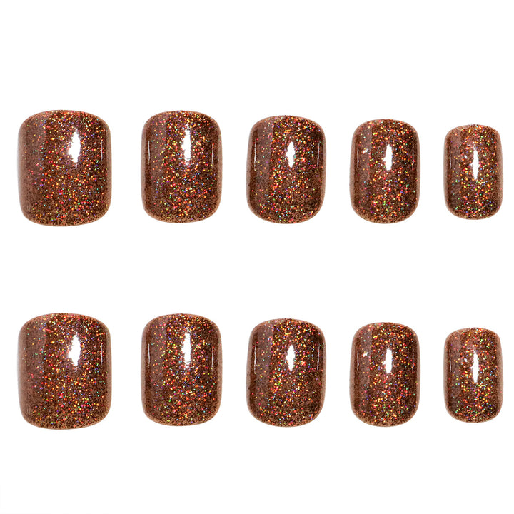 Glittery Press-On Pedicure Nails Stornfield