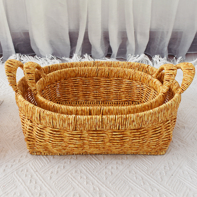 Handwoven Natural Storage Basket Stornfield