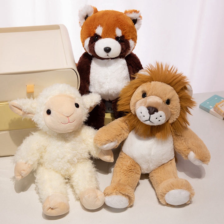 Plush Cow Cuddle Companion with Soft Faux-Fur, Embroidered Face & Huggable Snout Stornfield
