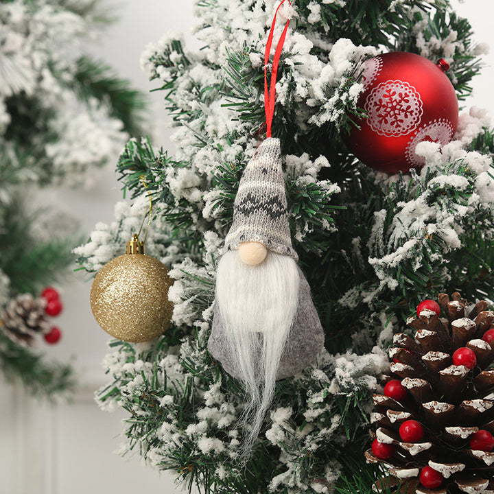 Cute Christmas tree decoration in gnome design Stornfield
