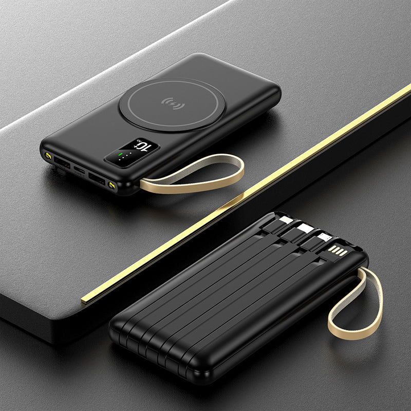 Portable Qi-Charging Power Bank with Multifunctional USB Ports Stornfield