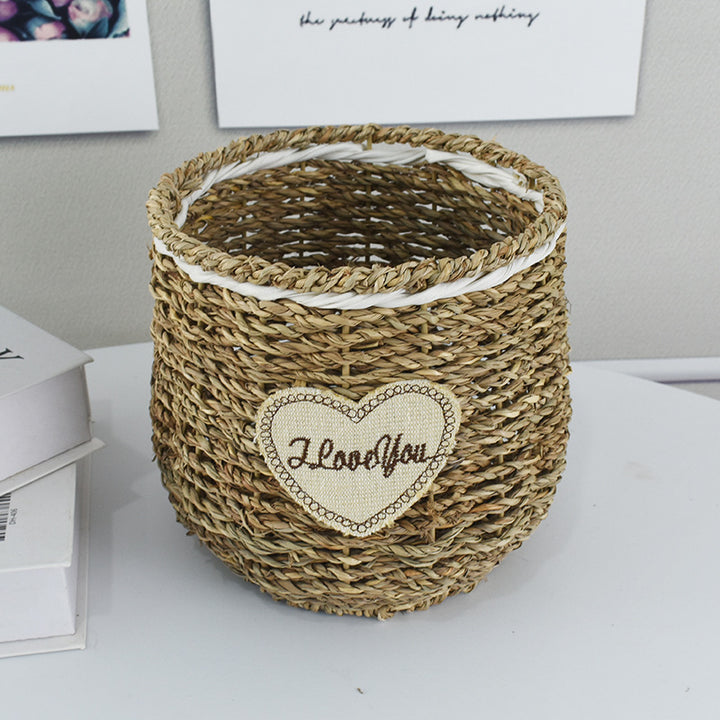 Handcrafted Natural Woven Storage Basket Stornfield