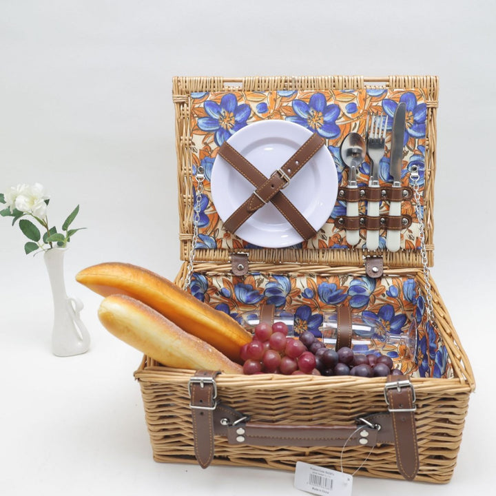 Women's picnic basket with integrated dishes and cooler bag Stornfield