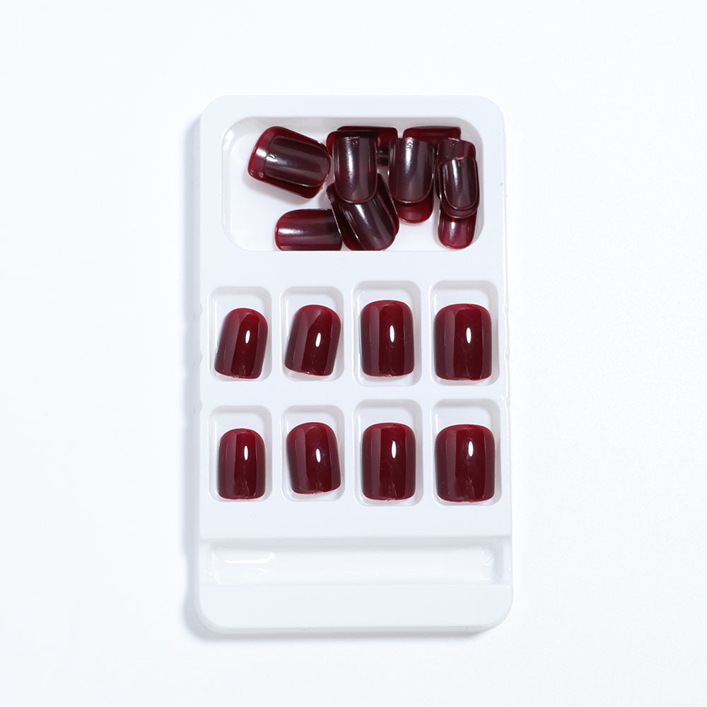 Glossy Press-On Nail Set with Elegant Shape Stornfield