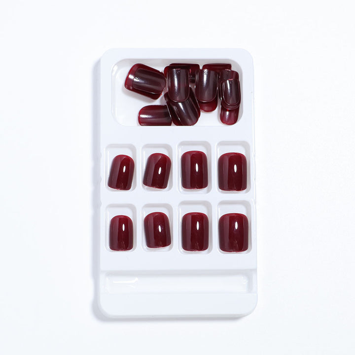 Glossy Press-On Nail Set with Elegant Shape Stornfield