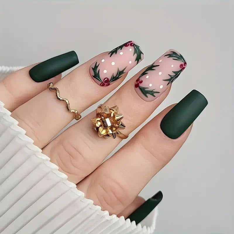 Artistic Winter-Themed Nail Art Stornfield