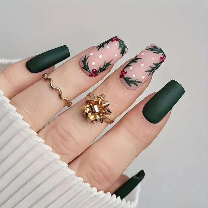 Artistic Winter-Themed Nail Art Stornfield
