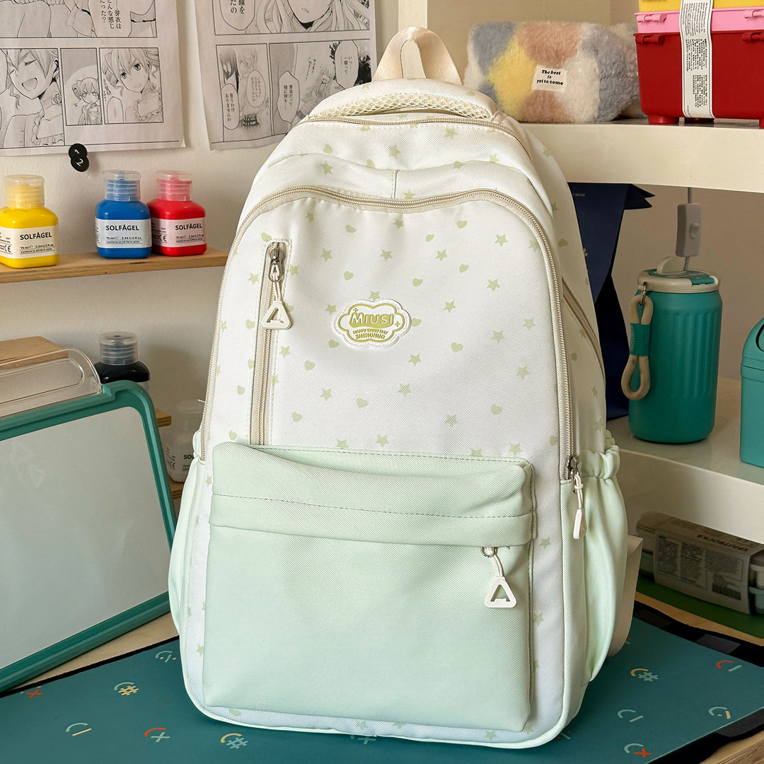 Star Print Casual Backpack Stornfield