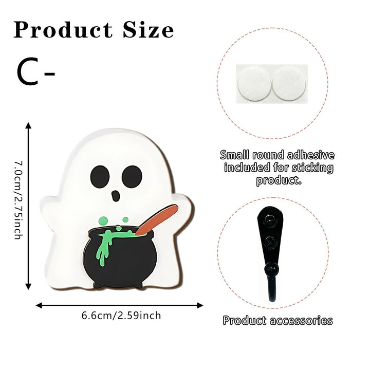 Creepy decorative figure with ghost and scythe Stornfield