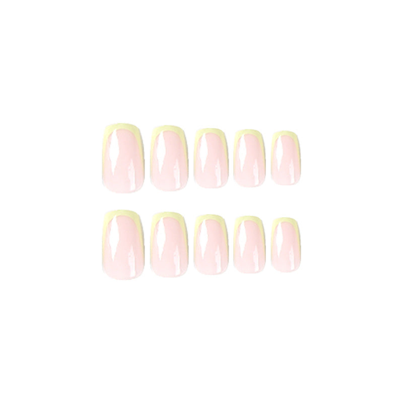 Artistic nail extensions with elegant French tip and modern accents Stornfield
