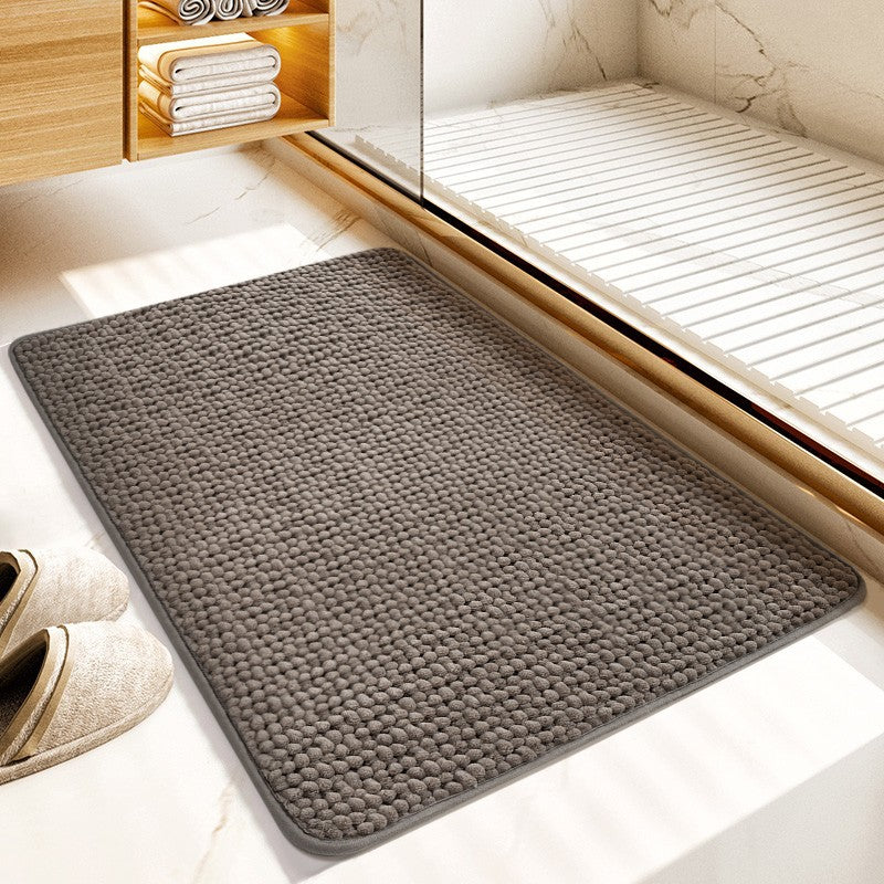 Plush Textured Bath Mat