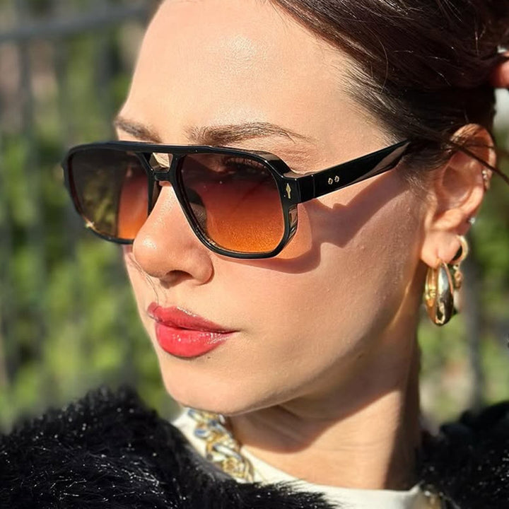 Women's trendy square sunglasses with luxurious details Stornfield