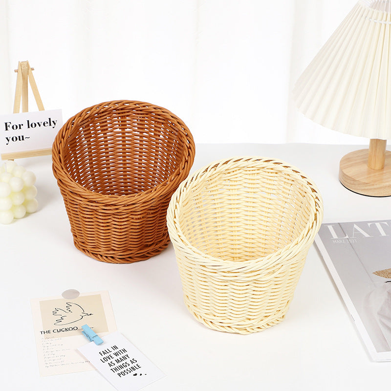 Decorative Woven Round Basket Stornfield