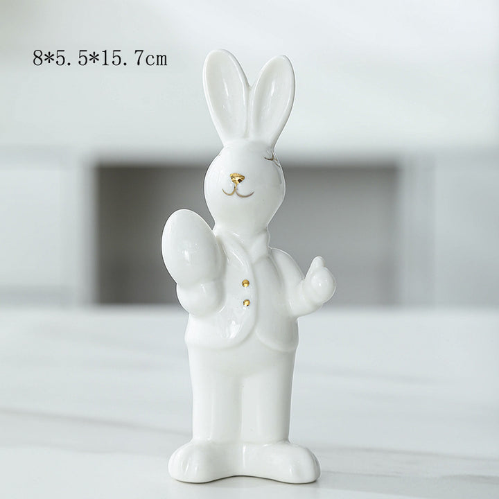 Ceramic Bunny Figurine Stornfeild