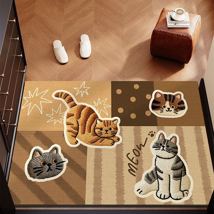 Playful Dog Themed Area Rug