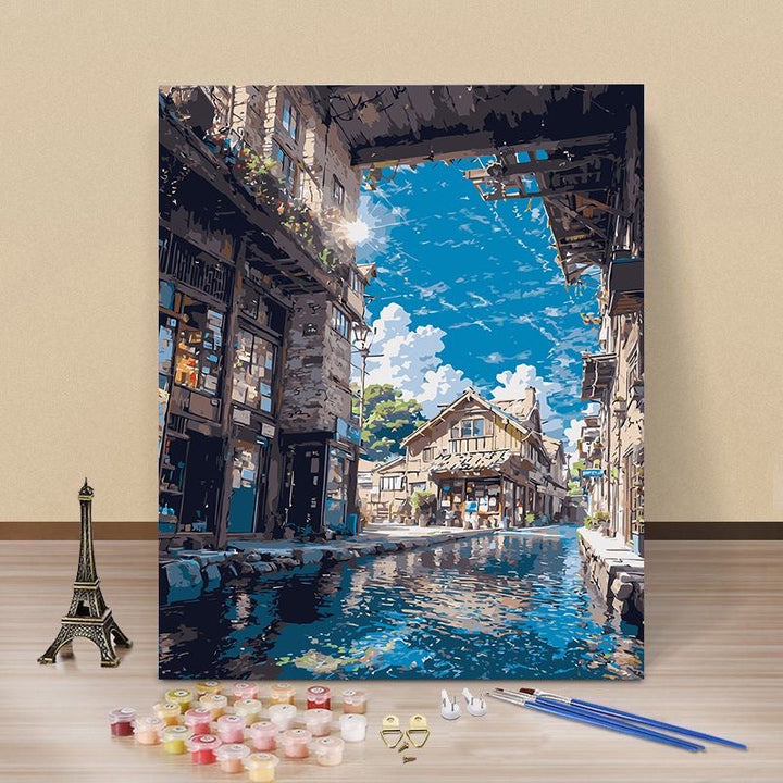 Artistic Coffee Shop Canvas Art Kit Stornfield