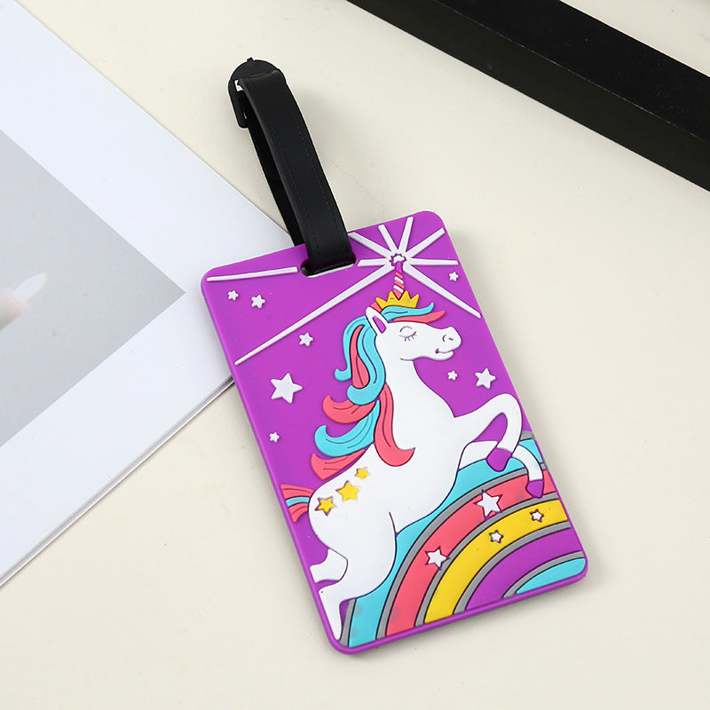 silicone travel luggage tag world map airplane design with adjustable strap Stornfield