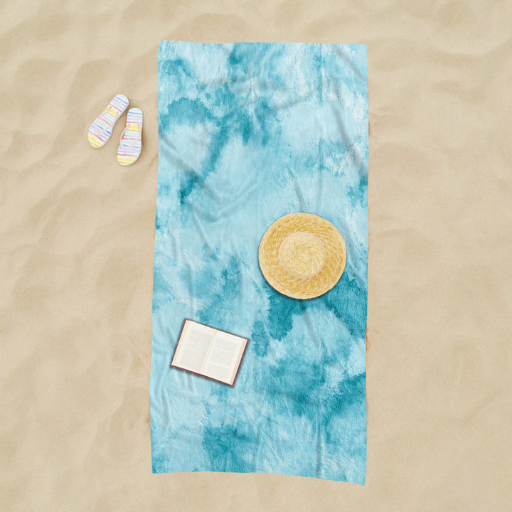 generously cut beach towel with TIE-DYE pattern Stornfield