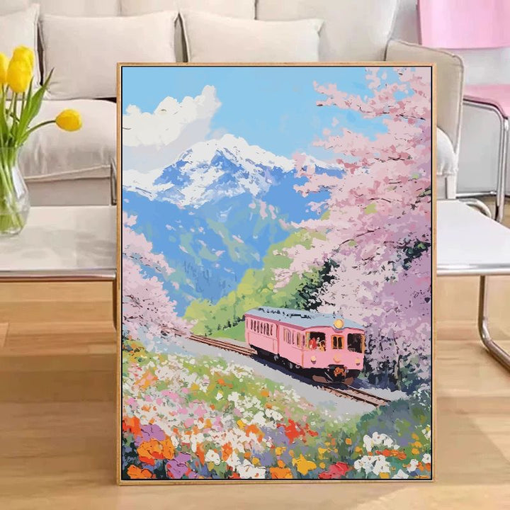 Scenic Train Landscape Wall Art Stornfield