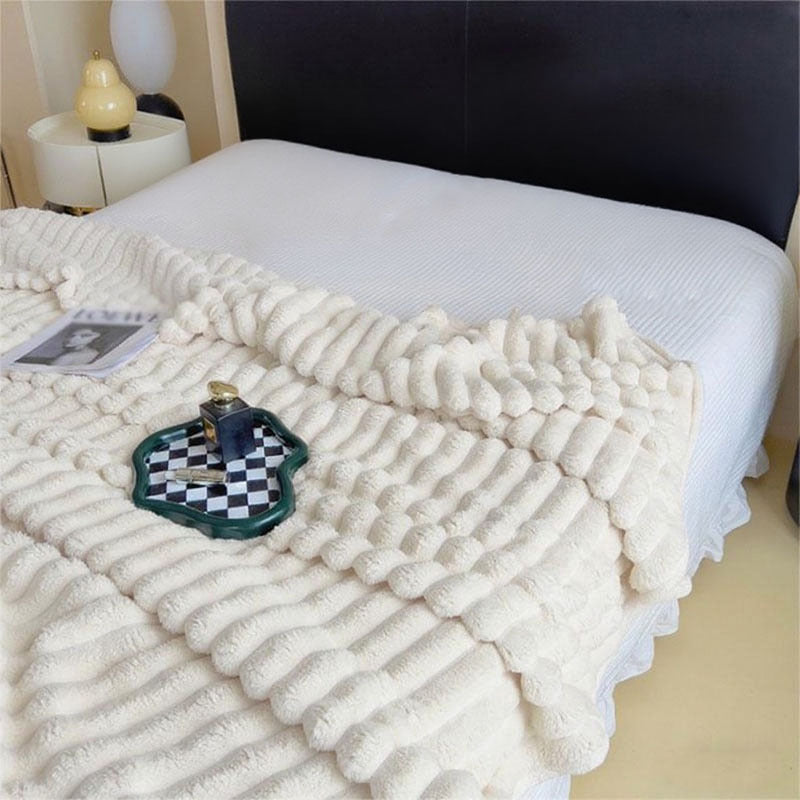 Women's Ultra-Soft Cuddly Blanket with Wave Structure Stornfield
