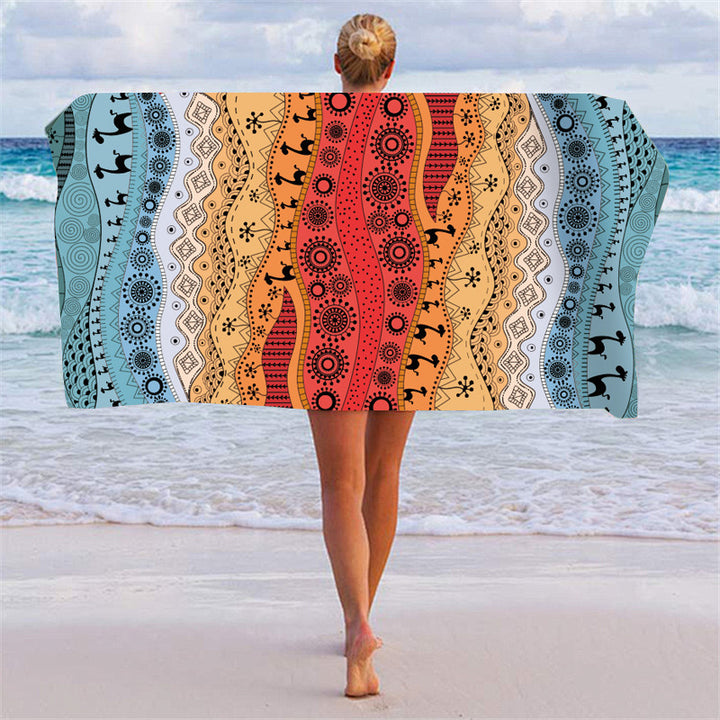 Beach towel with unique graphic pattern Stornfield